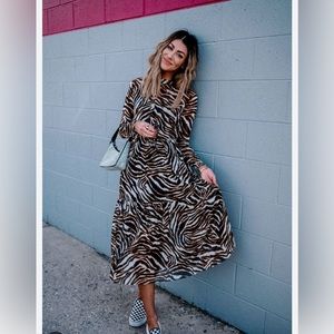 Dressed in LALA mesh tiger dress